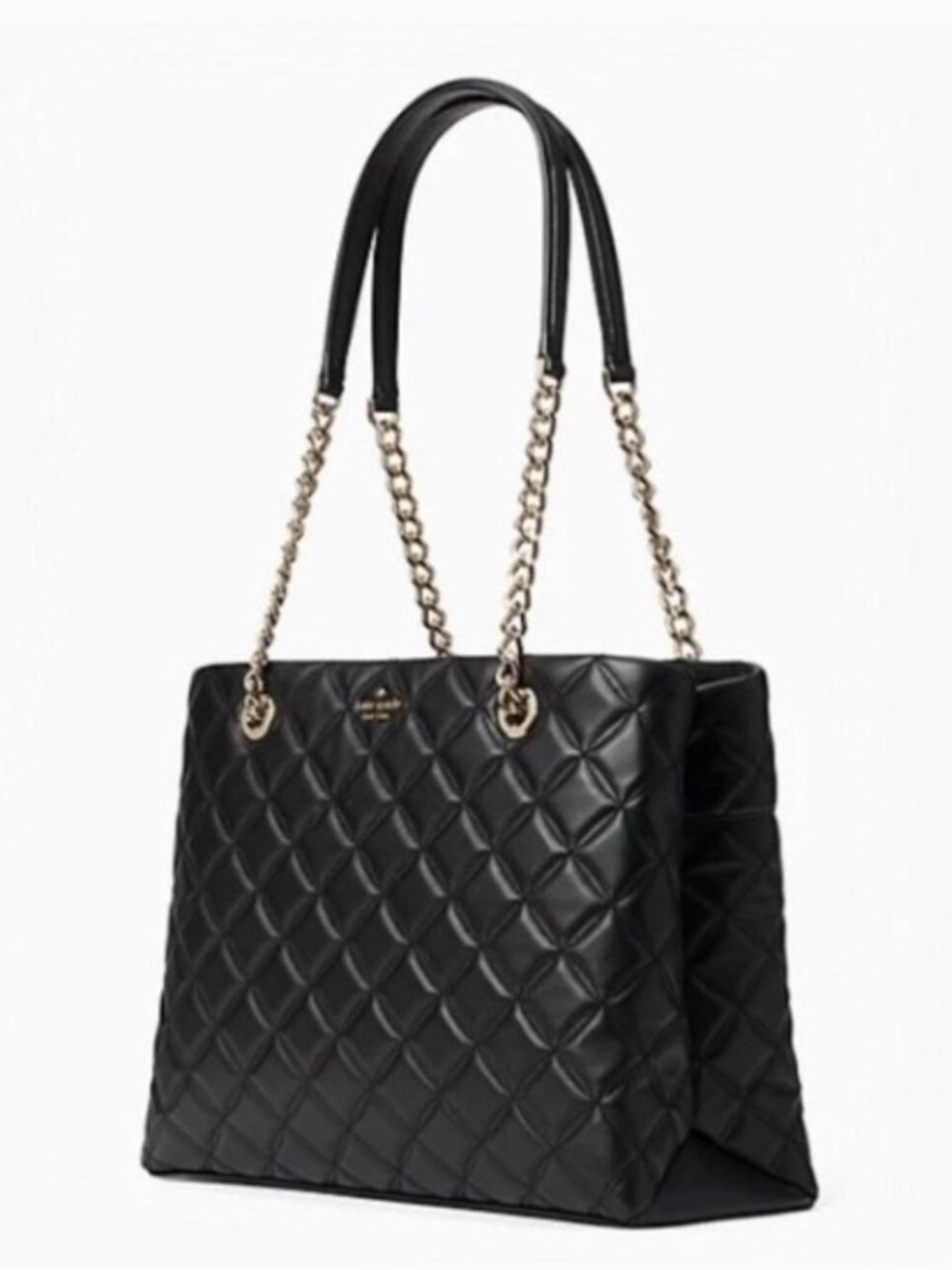 NWT Kate Spade Natalia Smooth Quilted Leather Tote Handbag